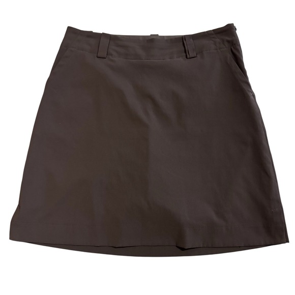Nike Pants - Nike Dri Fit Chocolate Brown Golf Athletic Skirt Skort Size 6